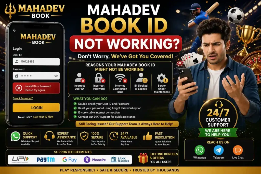 Mahadev Book ID not working