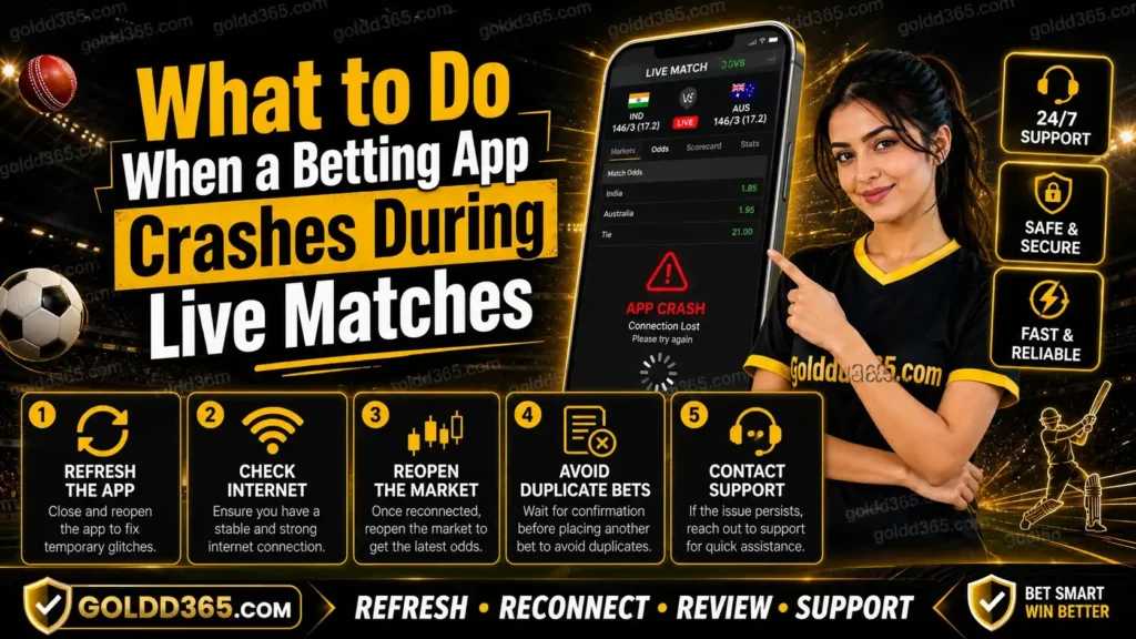 gold365 app crashed what to do