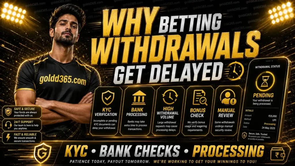 Betting Withdrawals Get Delayed